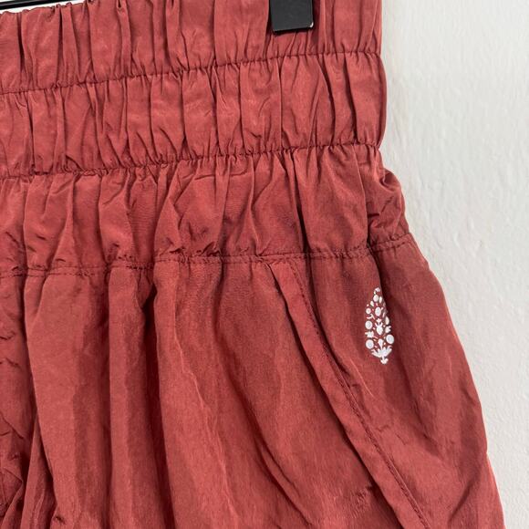 Free People Movement The Way Home Shorts Red Rendezvous Size Medium - Picture 2 of 7